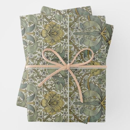 William Morris Spring Thicket Klassisches Muster Geschenkpapier Set (Beispiel)