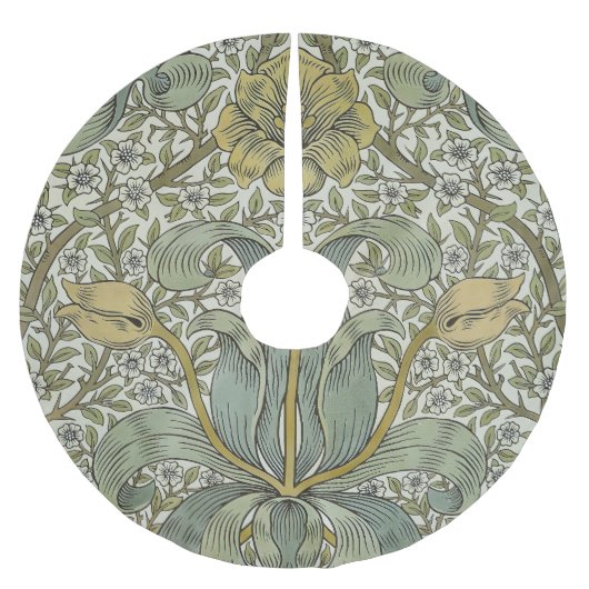 William Morris Spring Thicket Klassisches Muster Polyester Weihnachtsbaumdecke (Vorderseite)