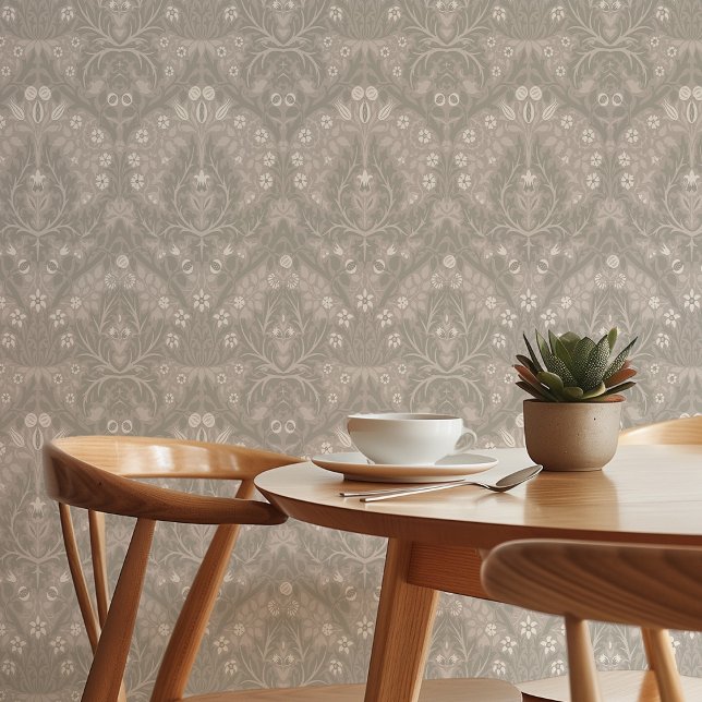 William Morris Spring Thicket Warm Taupe & Ivory Tapete (Von Creator hochgeladen)