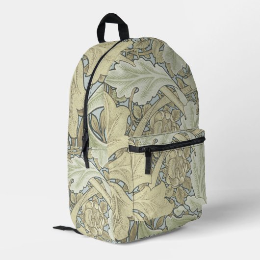 William Morris St James Acanthus Wallpaper Bedruckter Rucksack (Rückseitige Ecke links)