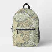William Morris St James Acanthus Wallpaper Bedruckter Rucksack (Vorderseite)