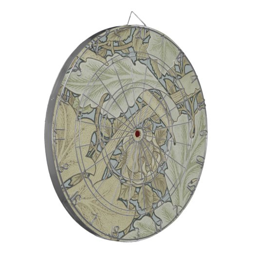 William Morris St James Acanthus Wallpaper Dartscheibe (Vorderseite Links)