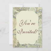 William Morris St James Acanthus Wallpaper Einladung (Vorderseite)