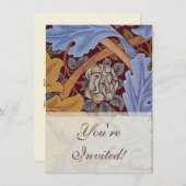 William Morris St James Acanthus Wallpaper Einladung (Vorne/Hinten)