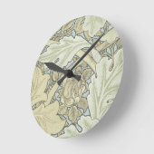 William Morris St James Acanthus Wallpaper Runde Wanduhr (Winkel)