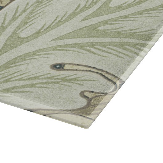 William Morris St James Acanthus Wallpaper Schneidebrett (Ecke)