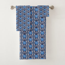 William Morris Stil Blau Badhandtuch Set