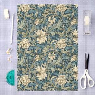 William Morris Stil Blumenmuster Decoupage Seidenpapier