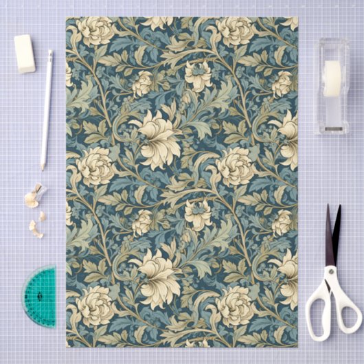 William Morris Stil Blumenmuster Decoupage Seidenpapier (Handwerk)