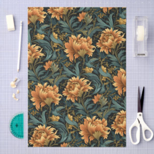 William Morris Stil Blumenmuster Decoupage Seidenpapier