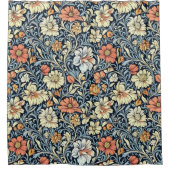 William Morris Stil Blumenrankenmuster Duschvorhang (Vorderseite)
