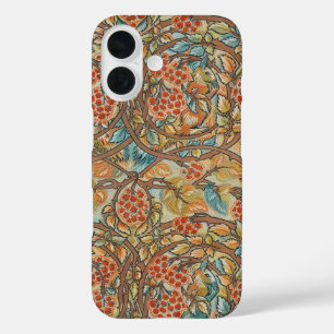 William Morris Stil Cottagecore Eichhörnchen Blume iPhone 16 Hülle