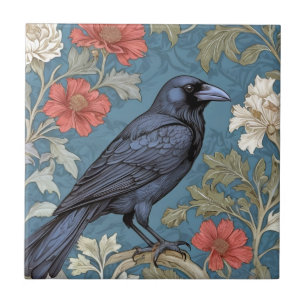 William Morris Stil Direkt gegenüber Black Crow Bi Fliese