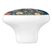 William Morris Stil direkt gegenüber Running Hare Keramikknauf (Seitenansicht)