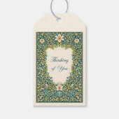 William Morris Stil floral Thinking of You Geschenkanhänger (Vorderseite)