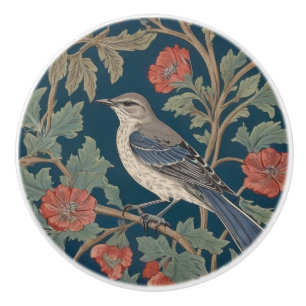 William Morris Stil Links gegenüber Mockingbird Bi Keramikknauf
