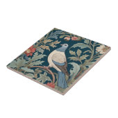 William Morris Stil Links gegenüber Pigeon Bird Fliese (Seite)