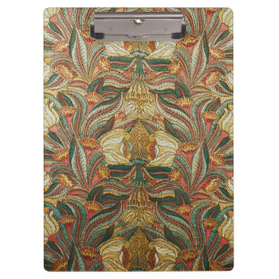 William Morris Stil Rosa Grün Botanisch Klemmbrett