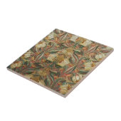 William Morris Stil Rosa Grüne Botanik Fliese (Seite)