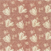 William Morris Stil Roter Lilie Blumenmuster Aufkleber (Vorderseite)