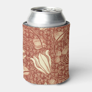 William Morris Stil Roter Lilie Blumenmuster Dosenkühler