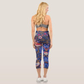 William Morris Strawberry Capri Leggings (Rückseite)