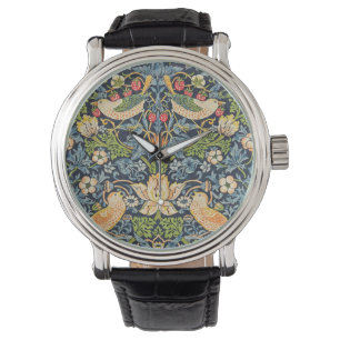 William Morris Strawberry Dieb Blumenmuster Armbanduhr