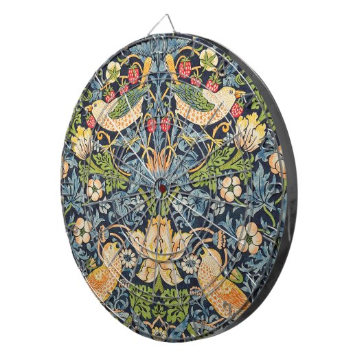 William Morris Strawberry Dieb Blumenmuster Dartscheibe (Vorderseite rechts)