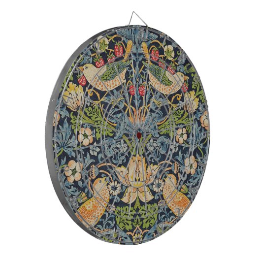 William Morris Strawberry Dieb Blumenmuster Dartscheibe (Vorderseite Links)