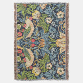 William Morris Strawberry Dieb Blumenmuster Decke (Vorderseite Vertikal)