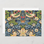William Morris Strawberry Dieb Blumenmuster Einladung (Vorne/Hinten)