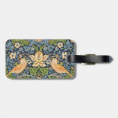 William Morris Strawberry Dieb Blumenmuster Gepäckanhänger (Rückseite horizontal)
