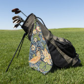 William Morris Strawberry Dieb Blumenmuster Golfhandtuch (Gras)