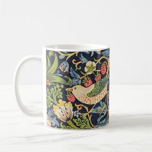 William Morris Strawberry Dieb Blumenmuster Kaffeetasse (Links)