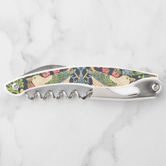 William Morris Strawberry Dieb Blumenmuster Kellnermesser (Rückseite)