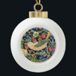 William Morris Strawberry Dieb Blumenmuster Keramik Kugel-Ornament<br><div class="desc">William Morris Strawberry Dieb Floral Pattern Keramik Ball Weihnachtsschmuck</div>