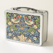 William Morris Strawberry Dieb Blumenmuster Metall Brotdose (Rückseite)