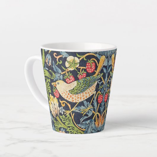 William Morris Strawberry Dieb Blumenmuster Milchtasse (Linke Ecke)