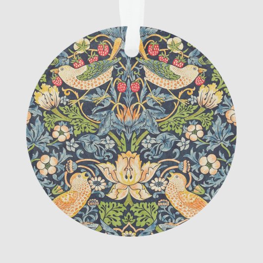 William Morris Strawberry Dieb Blumenmuster Ornament (Rückseite)