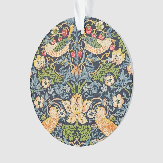William Morris Strawberry Dieb Blumenmuster Ornament (Vorderseite)