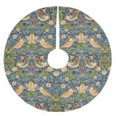 William Morris Strawberry Dieb Blumenmuster Polyester Weihnachtsbaumdecke (Vorderseite)