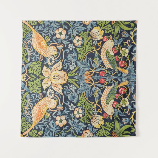 William Morris Strawberry Dieb Blumenmuster Wandteppich (Vorderseite (Horizontal))