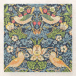William Morris Strawberry Dieb Getränk Glasuntersetzer<br><div class="desc">William Morris Strawberry Diief Floral Pattern Getränke Glass Untersetzer</div>