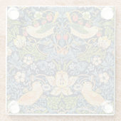 William Morris Strawberry Dieb Getränk Glasuntersetzer (Rückseite)