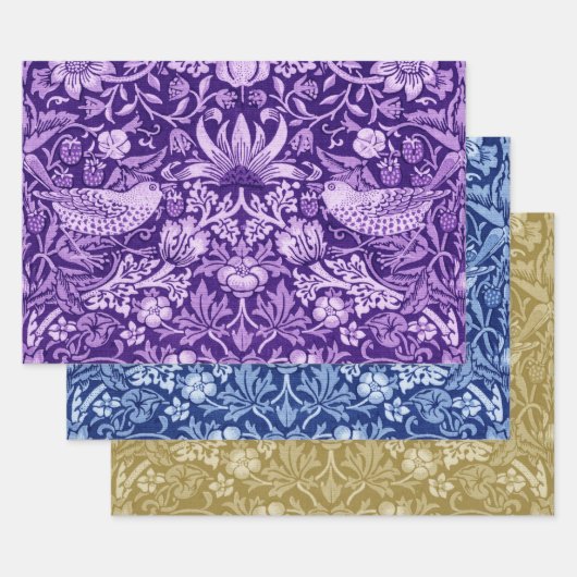 William Morris, Strawberry Dieb Monotone Geschenkpapier Set (Set)