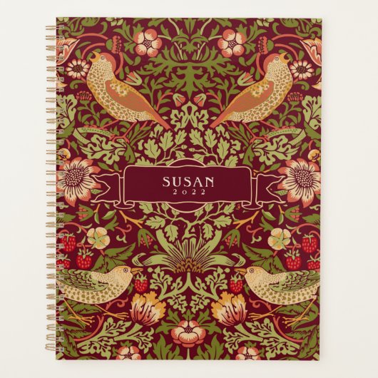 William Morris Strawberry Dieb Planner Planer (Vorderseite)