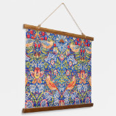 William Morris Strawberry Dieb Wandteppich Mit Holzrahmen (Gewinkelt)