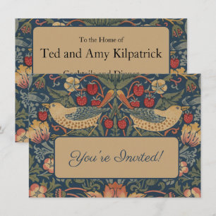 William Morris Strawberry Dieves Birds Einladung