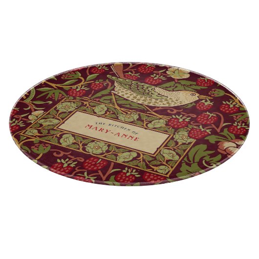 William Morris Strawberry Diief Cutting Board Schneidebrett (Ecke)