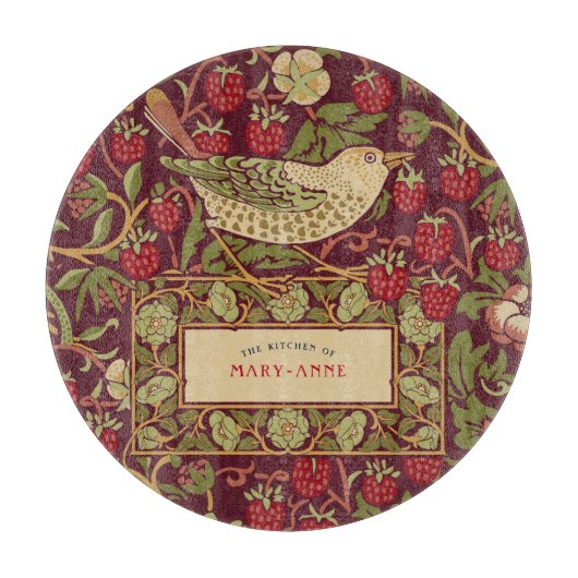 William Morris Strawberry Diief Cutting Board Schneidebrett (Vorderseite)